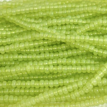 Lime Opal Czech Glass Seed Beads