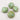 4 Vintage Green Textured German Glass Beads