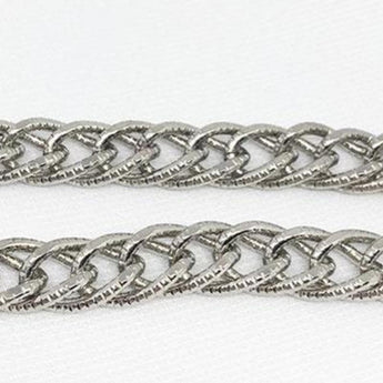 1 Foot Plated Antiqued Silver Chain