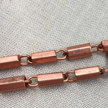 1 Foot Vintage Copper Plated Steel Chain