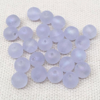 50 AB Matte Alexandrite Czech Round Glass Beads