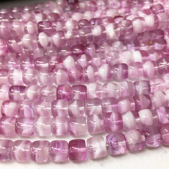 25 Vintage Czech Pink Glass Beads