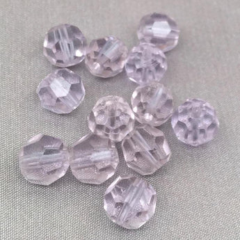 10 Vintage Alexandrite German Faceted Glass Beads