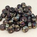 50 Vintage Handmade Bronze Metallic Rondelle Glass Beads 7mm