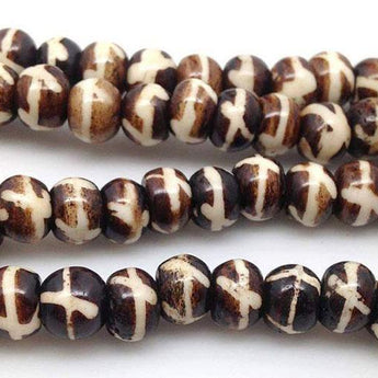 20 Vintage Bone Beads