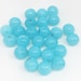 25 Vintage Turquoise Opalescent Czech Glass Beads 8mm