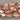 25 Metallic Copper Czech Faceted Oval Glass Beads