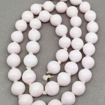 40 Vintage Light Pink Japan Round Glass Beads